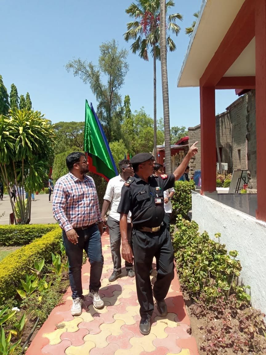 Army Officer Campus Tour with Director at Kota Rankers Point Pune