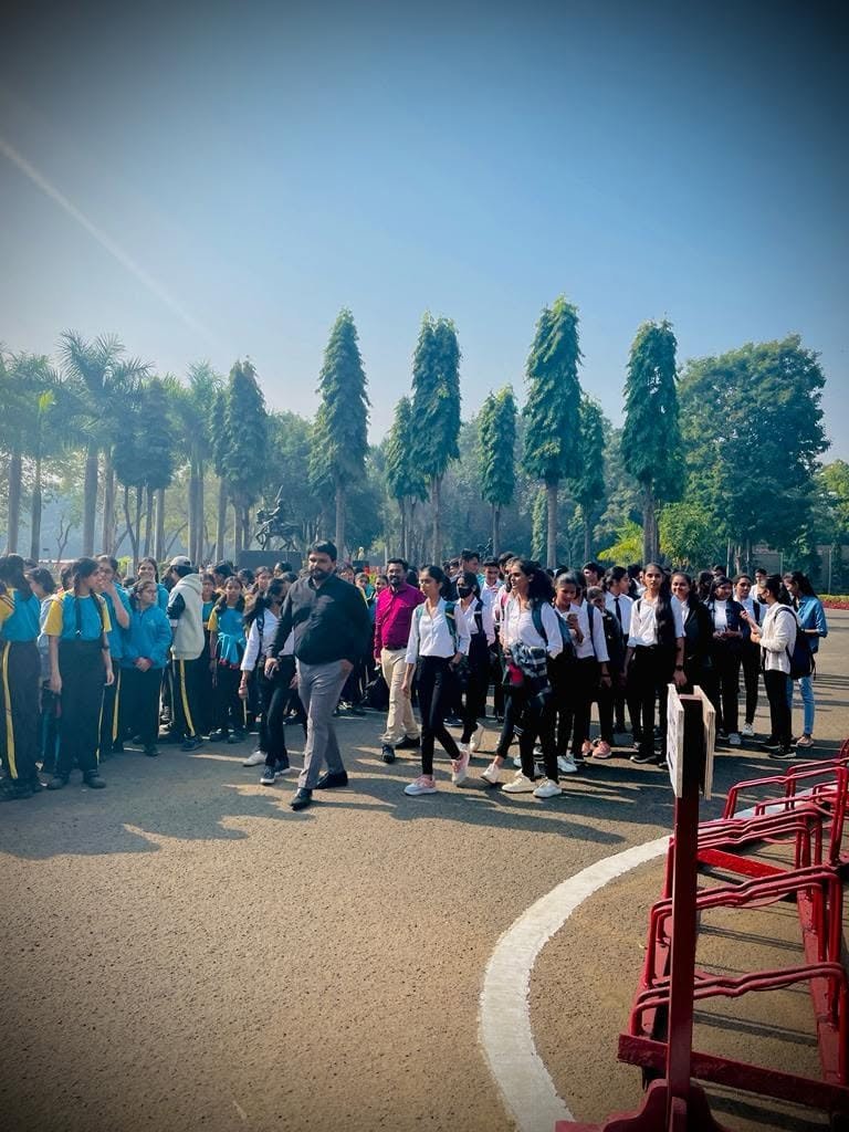 Cadets Marching Along Academy Avenue at Kota Rankers Point Pune